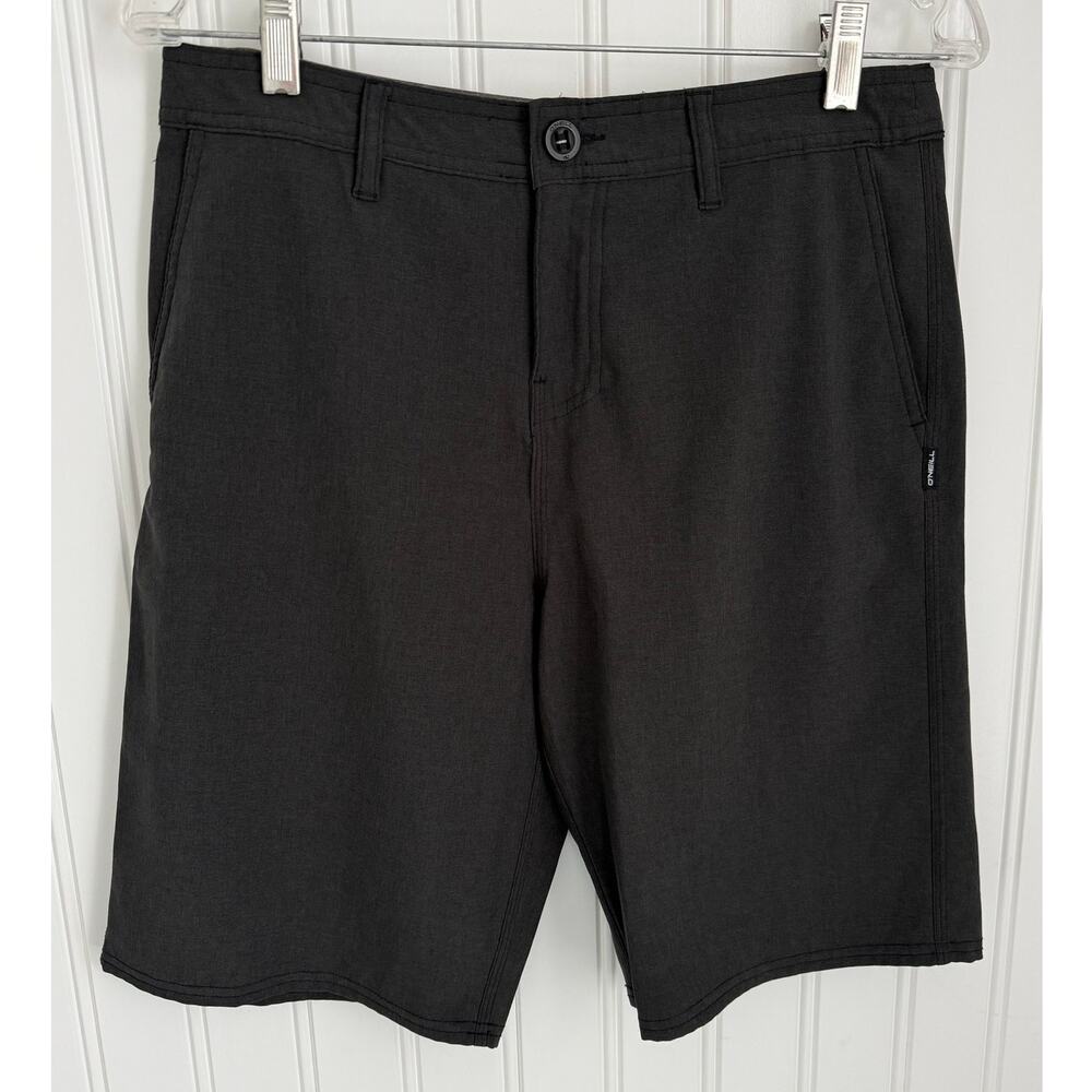 O'Neill Mens Black Quick Dry Hybrid Shorts, Size 30
